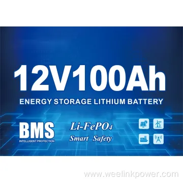Deep Cycle 12V100ah Lithium Ion Battery with BMS